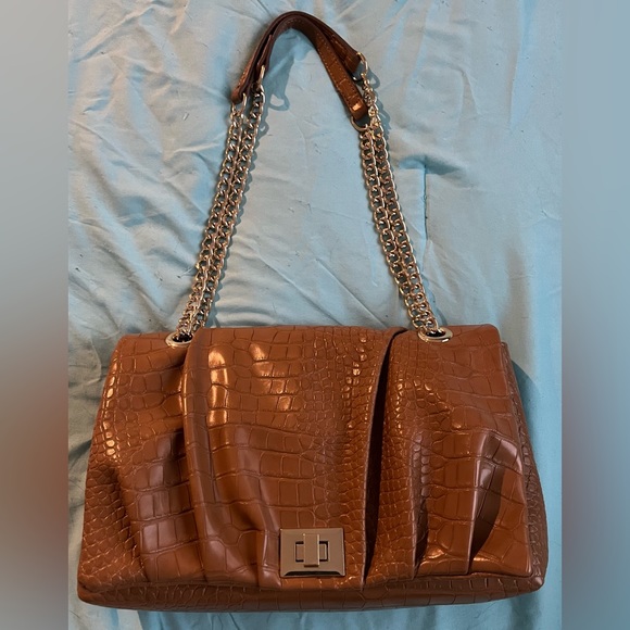 INC International Concepts Handbags - INC Brown leather Crossbody. USED 2x. Receipt of purchase in bag